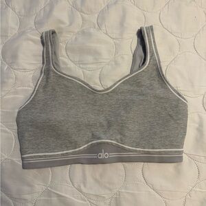 ALO Yoga Heather Gray Sports Bra